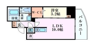 セレニテ堺筋本町プリエの物件間取画像